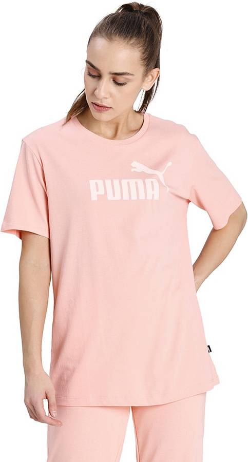 Printed Women Round Neck Beige T-Shirt