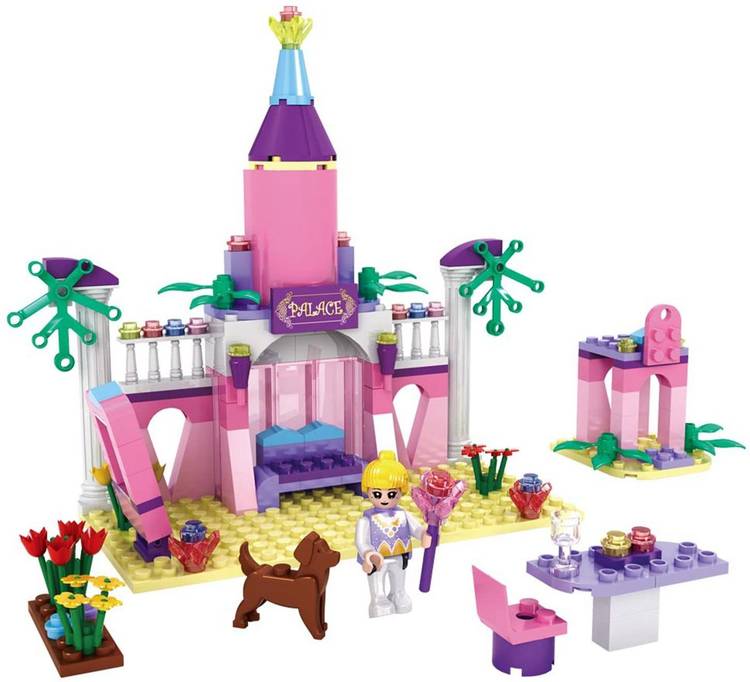 RVM Toys 178 Pcs Pink Castle Doll House Building Block Lego Compatible Birthday Gift Toy for Girls