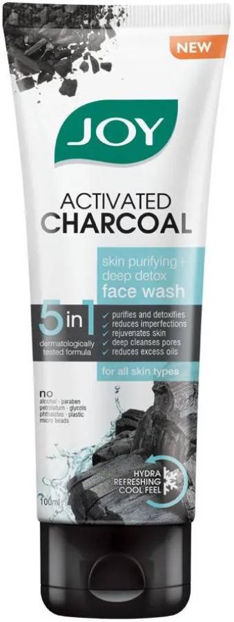 Joy Activated Charcoal Skin Purifying+Deep Detox Face Wash Price in India