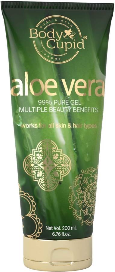 Body Cupid Aloe Vera Gel for Skin and Hair 99% Pure - 200 mL Price in India