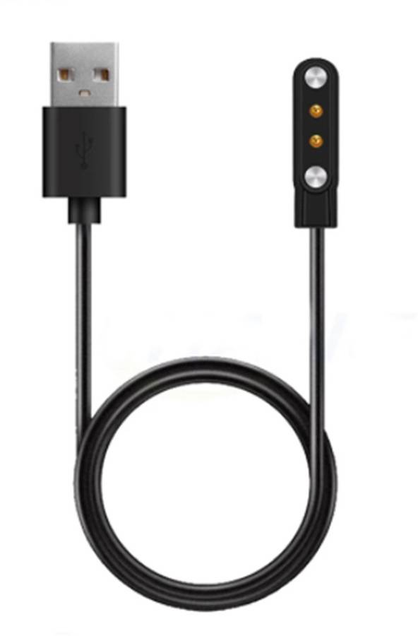 Nature hike HW-12 Smartwatch Charger USB Charging Cable Fitness Tracker Wristwatch Black Magnetic Port 2 m Magnetic Charging Cable