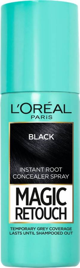 L'Oréal Paris Magic Retouch Temporary Root TouchUp Hair Colour Spray , 1 BLACK
