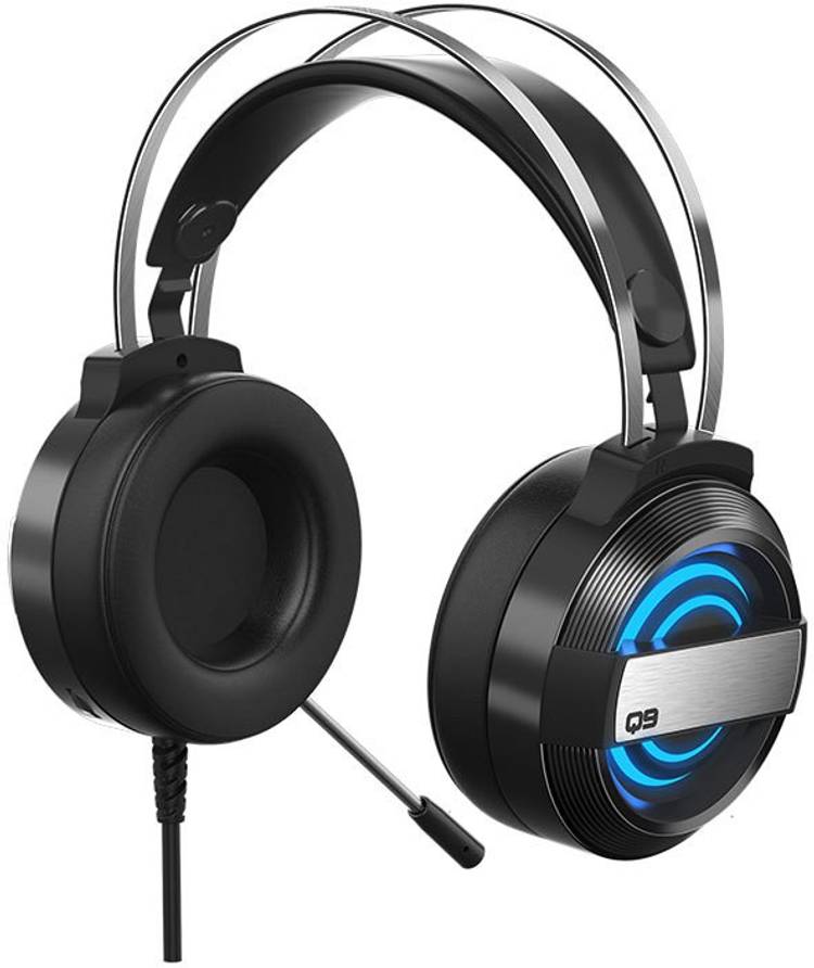 Bestor Q9 HD LED for PC, PS4, Xbox Wired Gaming Headphone(Black) Wired Gaming Headset
