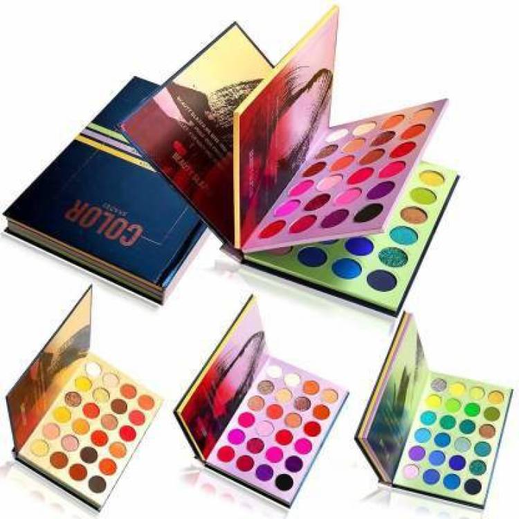 Anjali Enterprises New Color Shades 72 color eyeshadow palette makeup shimmer glitter 25 g Price in India