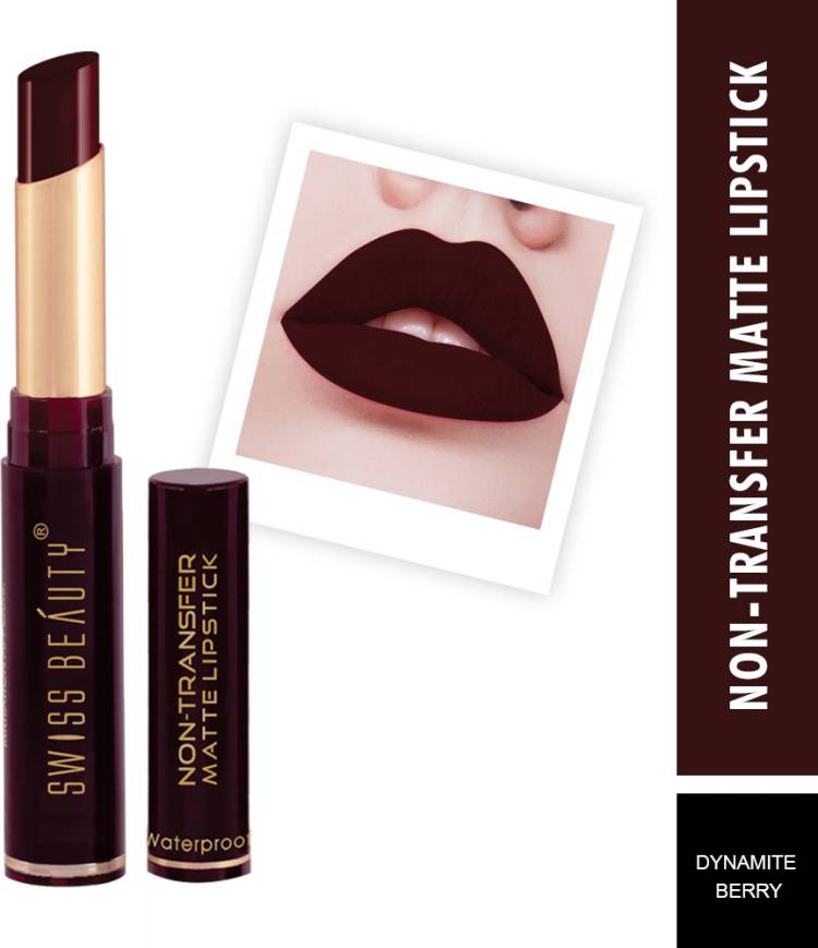 SWISS BEAUTY Non_Transfer Matte Lipstick (SB-209-20) Price in India