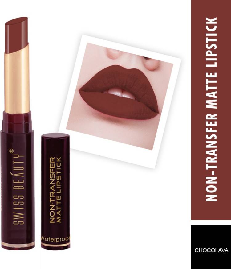 SWISS BEAUTY Non_Transfer Matte Lipstick (SB-209-11) Price in India