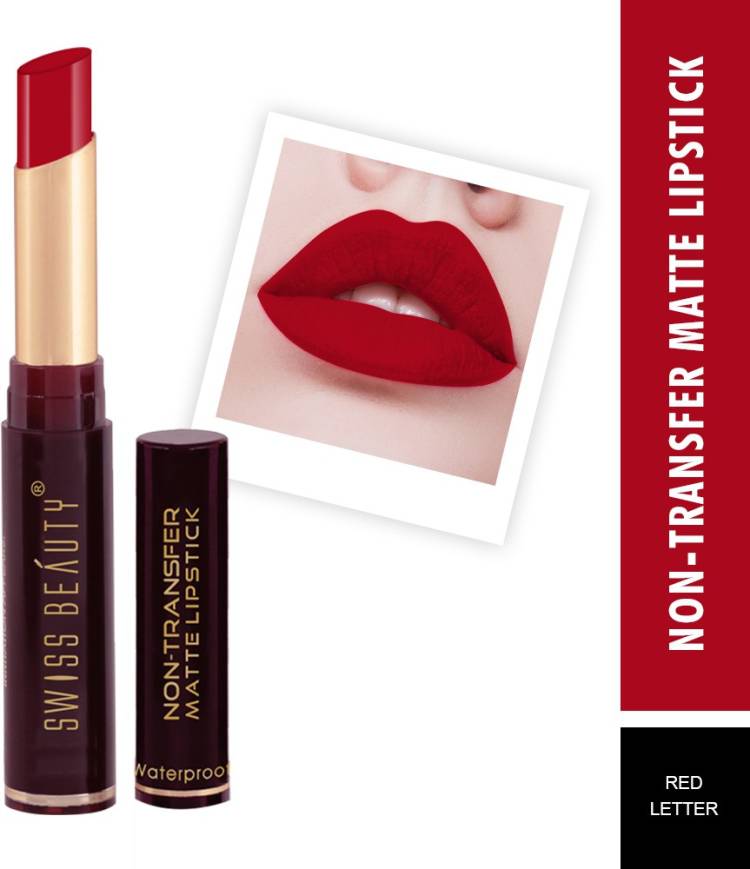 SWISS BEAUTY Non_Transfer Matte Lipstick (SB-209-16) Price in India