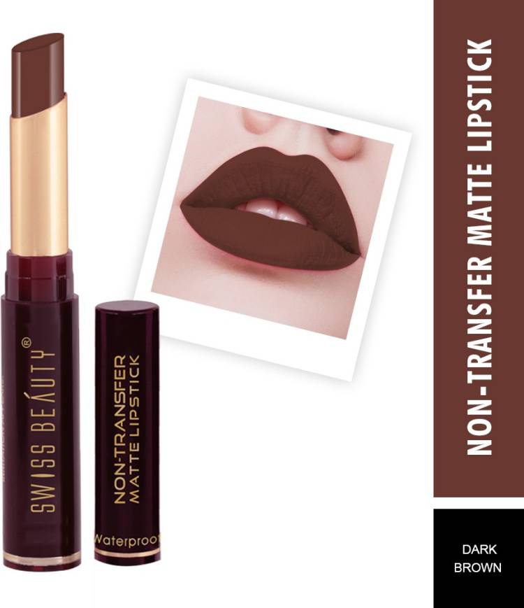 SWISS BEAUTY Non_Transfer Matte Lipstick (SB-209-19) Price in India