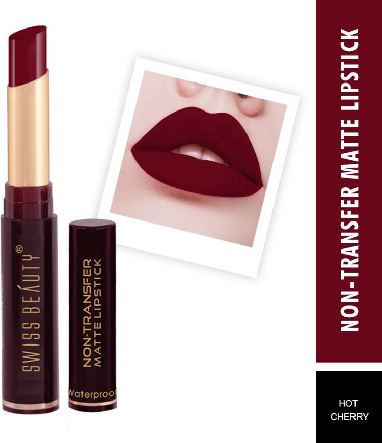 SWISS BEAUTY Non_Transfer Matte Lipstick (SB-209-04) Price in India