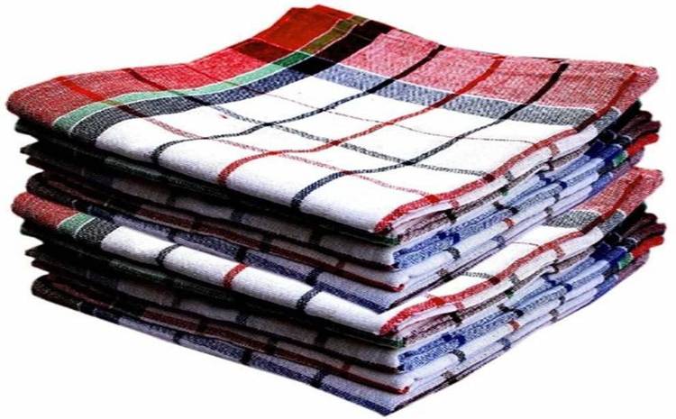 VISHAL_Co uper Highly Absorben, 20x20 INCH, 100% Cotton, Multipurpose Kitchen Napkin, Cleaning Cloth, Duster and Chapatis Napkins Multicolor Napkins