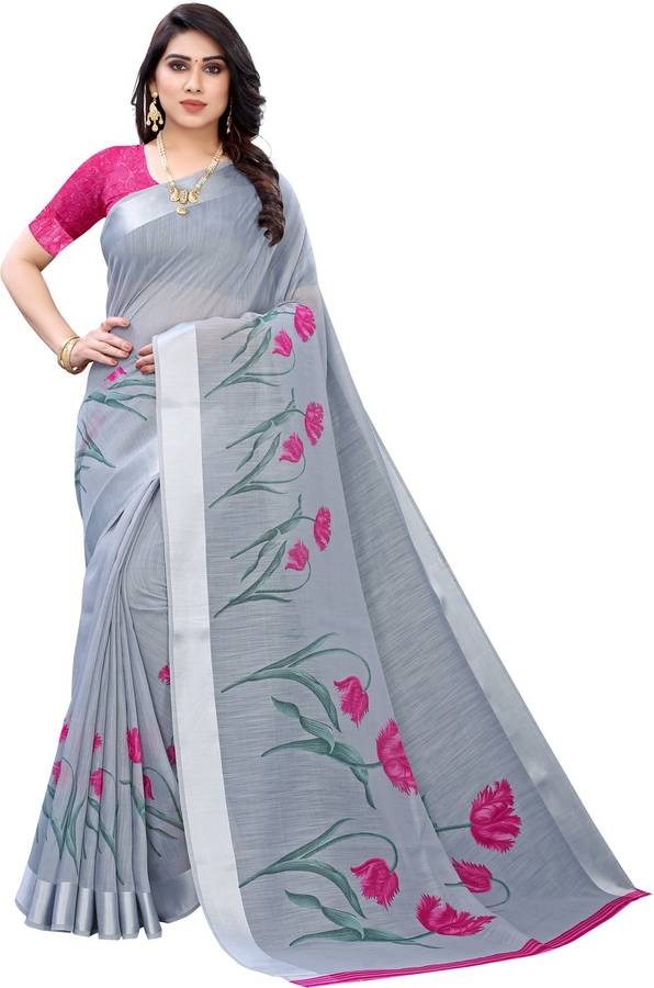 Printed Fashion Cotton Silk Saree