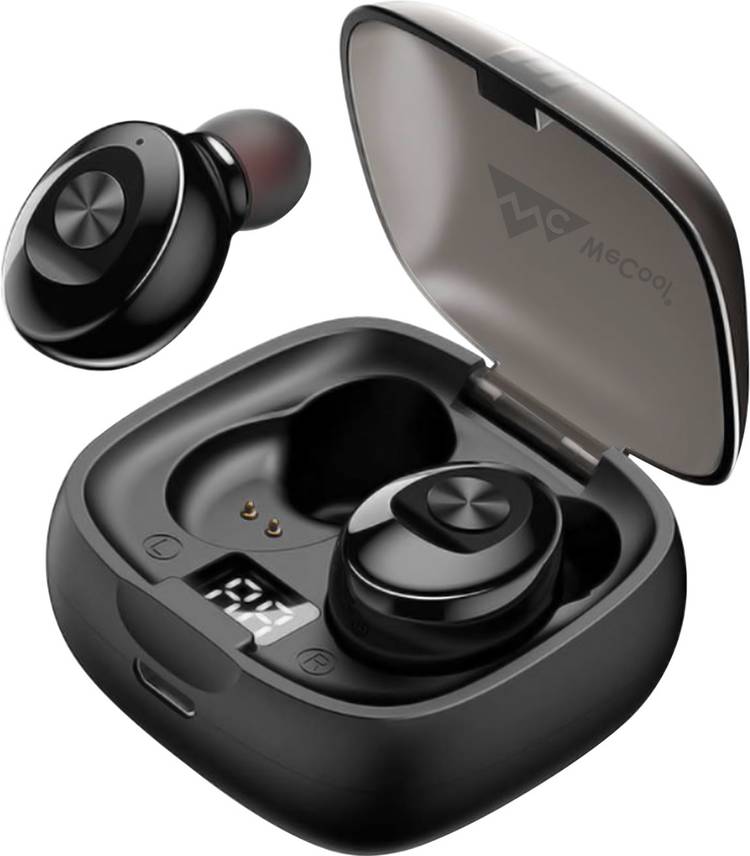 WeCool Moonwalk M1 True Wireless Earbuds (TWS) IPX 5 and Digital Display Charging Case, Bluetooth Earphones with Mic for Calls and HD Stereo Music Bluetooth Headset