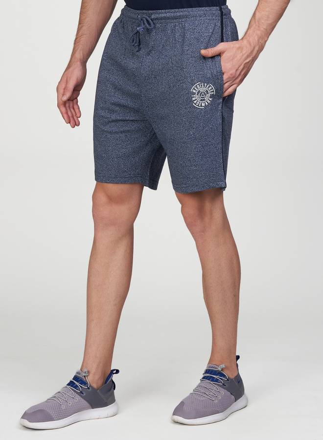 Solid Men Blue Basic Shorts