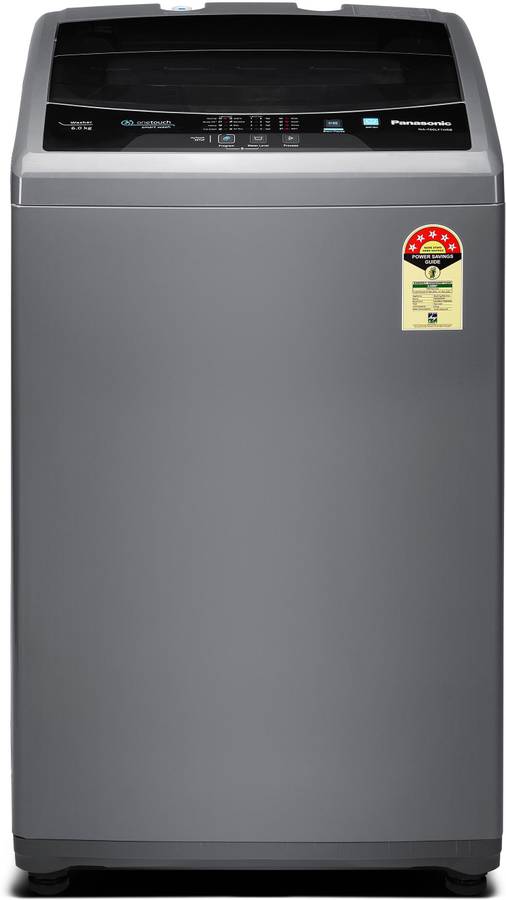 Panasonic 6 kg 5 Star AquaBeat Wash Fully Automatic Top Load Grey