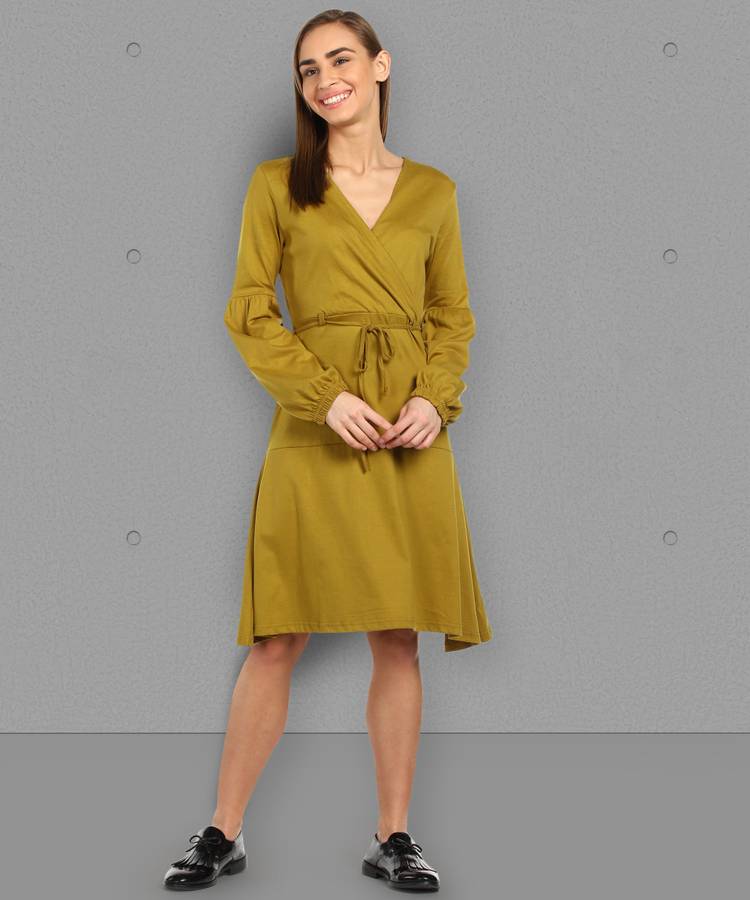 Women Wrap Green Dress