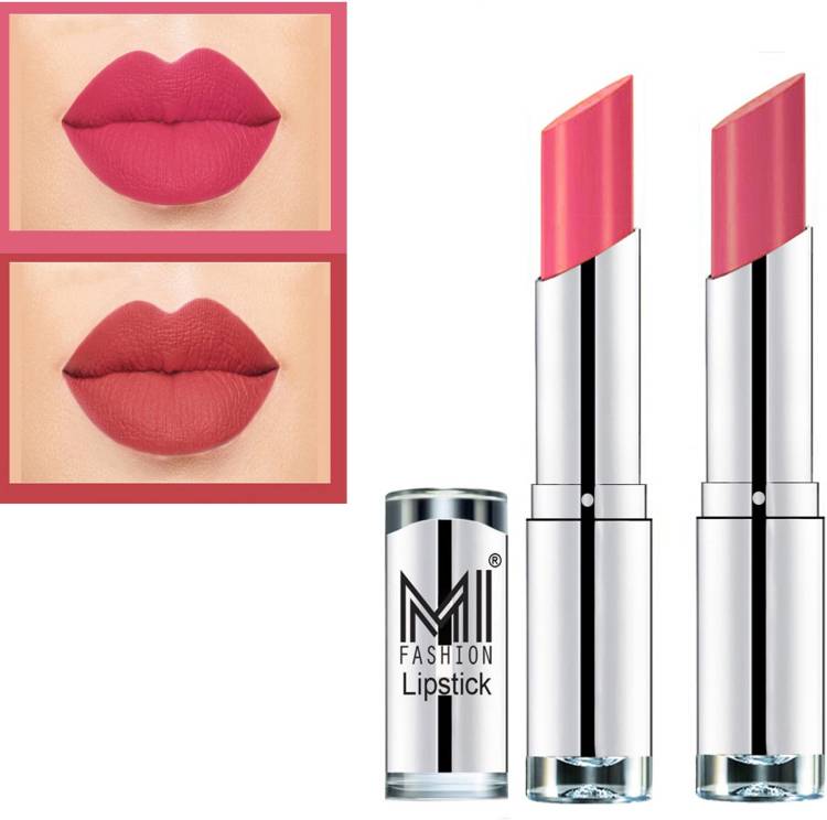 MI FASHION Cr�me Matte Lipsticks Set for Professionals Combo of 2 Code no 315 Price in India