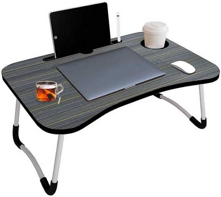 HUMBLE KART PORTABLE WOOD LAPTOP TABLE(BLACK) Wood Portable Laptop Table