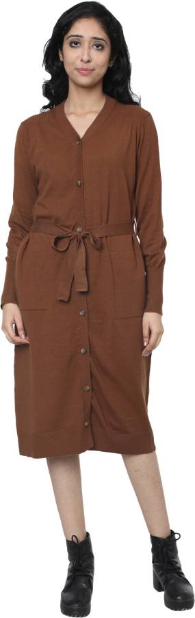 Women Blouson Brown Dress Price in India