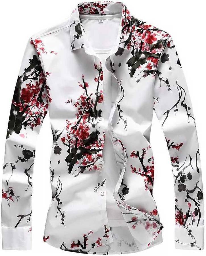 Polyester Floral Print Shirt Fabric