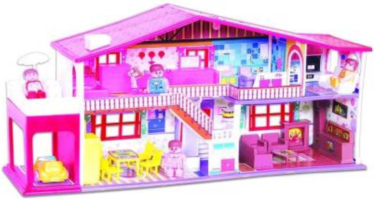 ANVIT My Deluxe Doll House/Play Set for Girls (50 Pcs) (Multicolor)