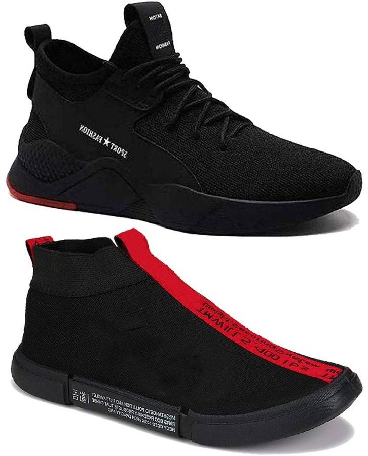 Trendy Fashion Combo Pack of 2 Sneakers For Men