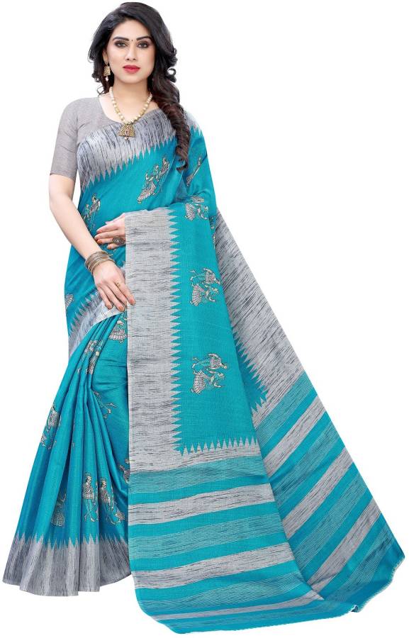 Embellished Daily Wear Khadi Silk Saree Price in India