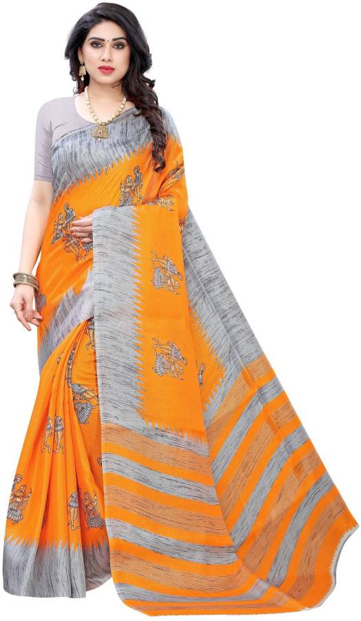 Embellished Daily Wear Khadi Silk Saree Price in India