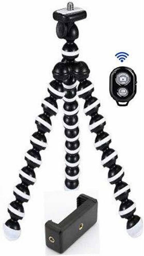 Marklif Gorilla Tripod/Mini Tripod 13 inch with Remote for Mobile Phone with Holder for Mobile, Flexible Gorilla Stand for DSLR & Action Cameras Tripod Kit