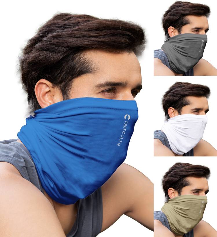 Unisex Buff Anti Microbial Super Soft & Comfort Fit, Breathable Multipurpose Headband, Face Mask for Dust Protection and Sun Men Solid Bandana