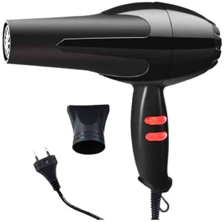 Nirvani 2888 Salon Hair Dryer With Removable Filter 2 Speed and 2 Heat Setting with Hanging loop 1500 WATT Hair Dryer with Airflow Nozzle (Black) Hair Dryer Price in India