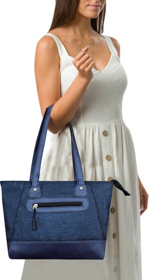 Blue Women Hand-held Bag - Extra Spacious Price in India