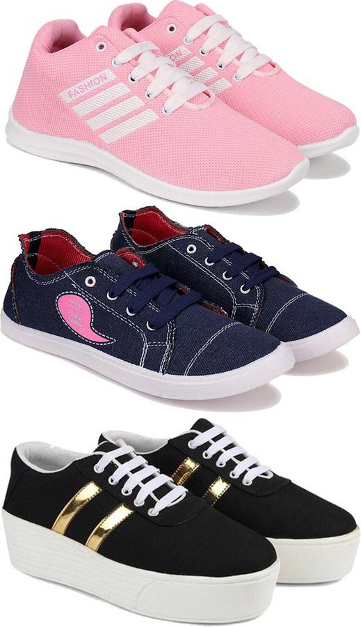 shoes For Women Combo(MR)-1704-1671-1044 (Multicolor Pack of 3) Sneakers For Women