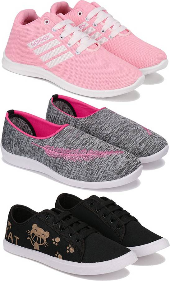 shoes For Women Combo(MR)-1704-1543-1629 (Multicolor Pack of 3) Walking Shoes For Women