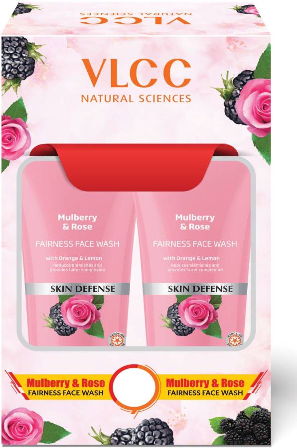 VLCC Mulberry & Rose Face wash (2 x 150ML) Face Wash Price in India
