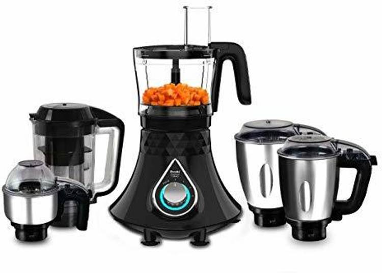 Preethi Zodiac Cosmo MG 236 750 Juicer Mixer Grinder (5 Jars, Black)