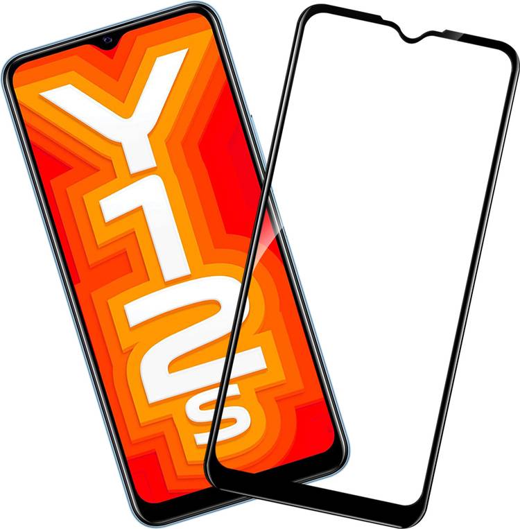 Hupshy Edge To Edge Tempered Glass for Vivo Y12s