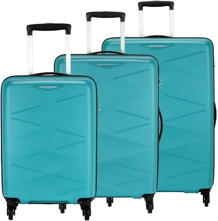 Hard Body Set of 3 Luggage - TRIPRISM SPINNER 3PC SET AQUA - Blue