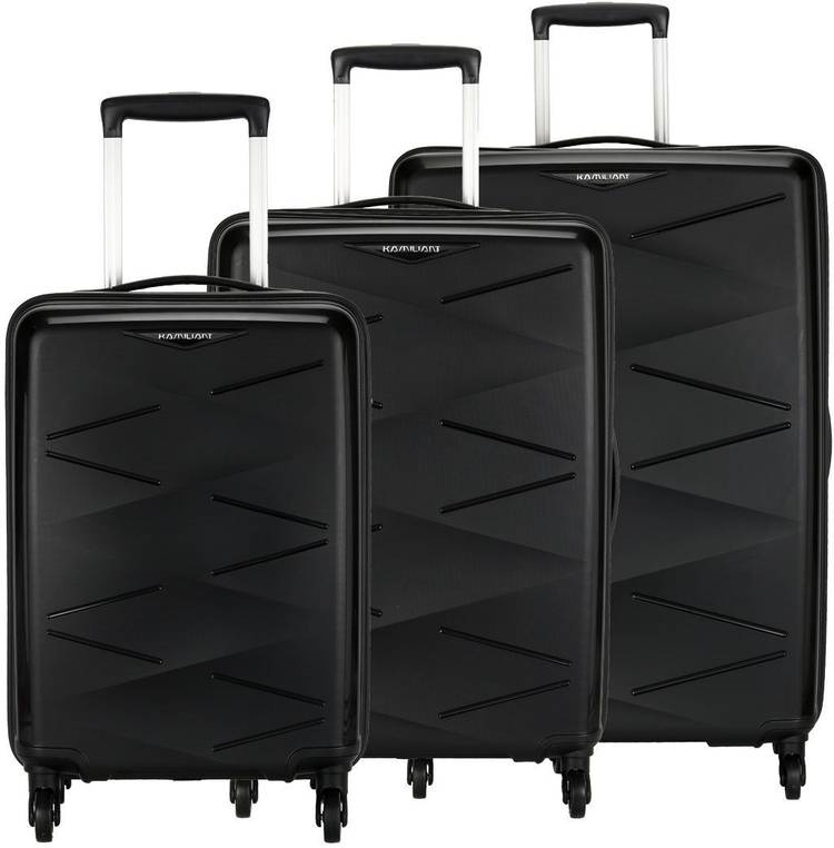 Hard Body Set of 3 Luggage - TRIPRISM SPINNER 3PC SET BLACK - Black