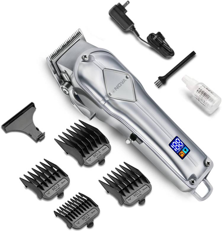 NOVA Professional Cordless NHT 1068 Hair Clipper  Runtime: 240 min Trimmer for Men