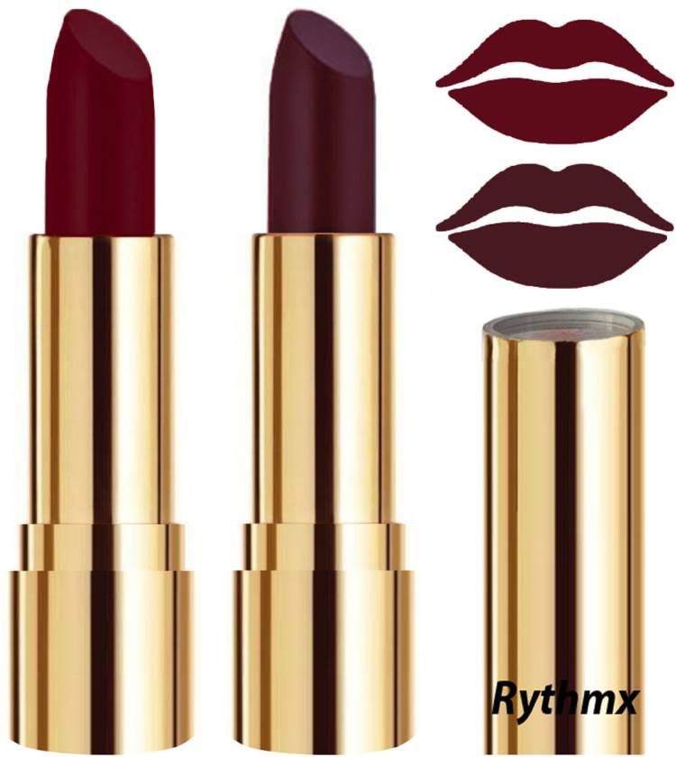RYTHMX Creme Matte Lipsticks Two Piece Set in Modern Colors Code no-69 Price in India
