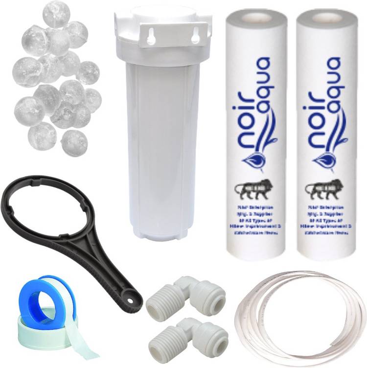 Noir Aqua Pre Filter Cartridge Housing KIT Exclusive for Aquaguard, Dolphin, Livepure, KENT, Maxx, Ultra, Reviva, Tata and all other Domestic Water Purifiers Solid Filter Cartridge