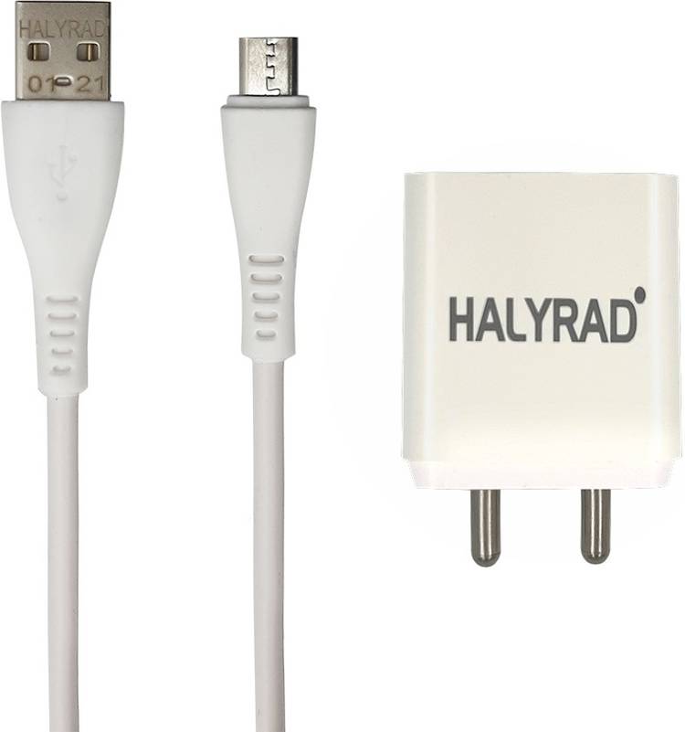 HALYRAD Dual port Tornado Fast Charger | HR02 2.8 A Multiport Mobile Charger with Detachable Cable