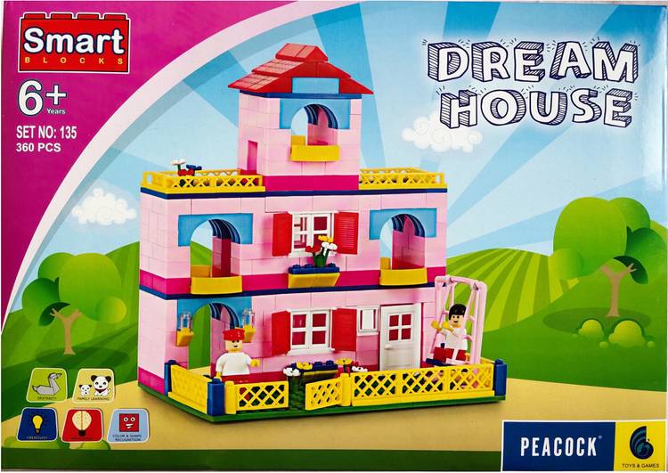 Peacock Smart Blocks Dream House Set No. 135 Building Blocks for kids