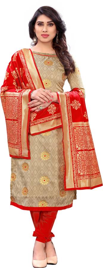 Jacquard Self Design Salwar Suit Material