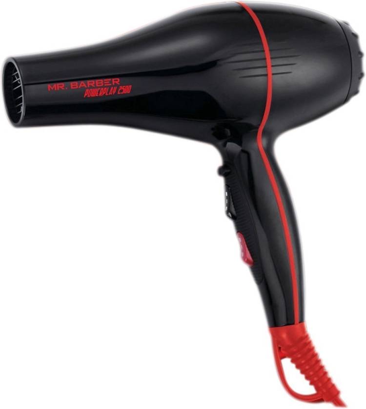 MR. Barber Power Play 2200 Watts with 2 AirFlow Detachable Nozzles-Professional Hair Dryer Hair Dryer Price in India