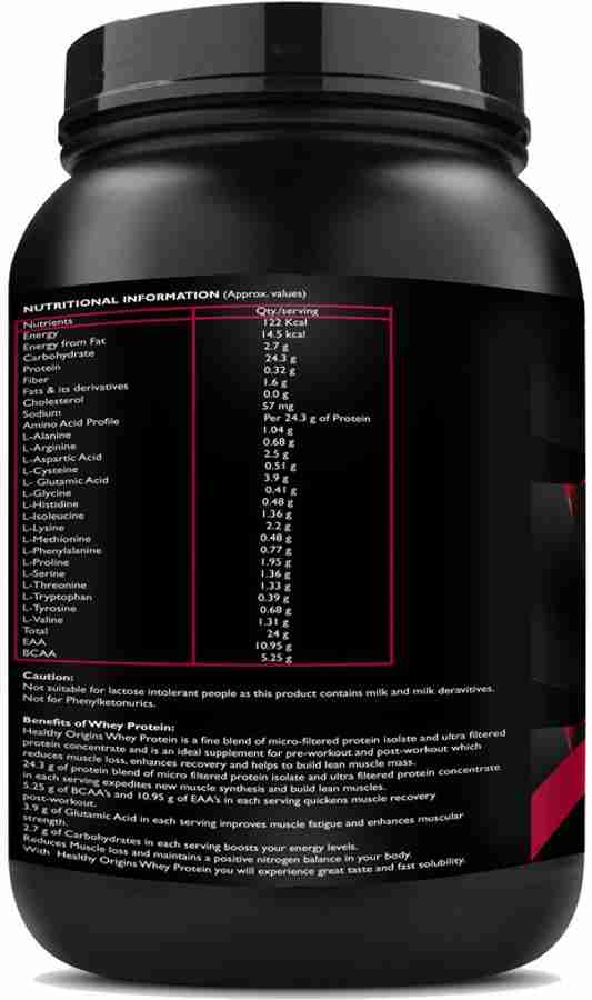 Healthy Origins Gold Standard 100 Protein Powder Isolate Whey Protein