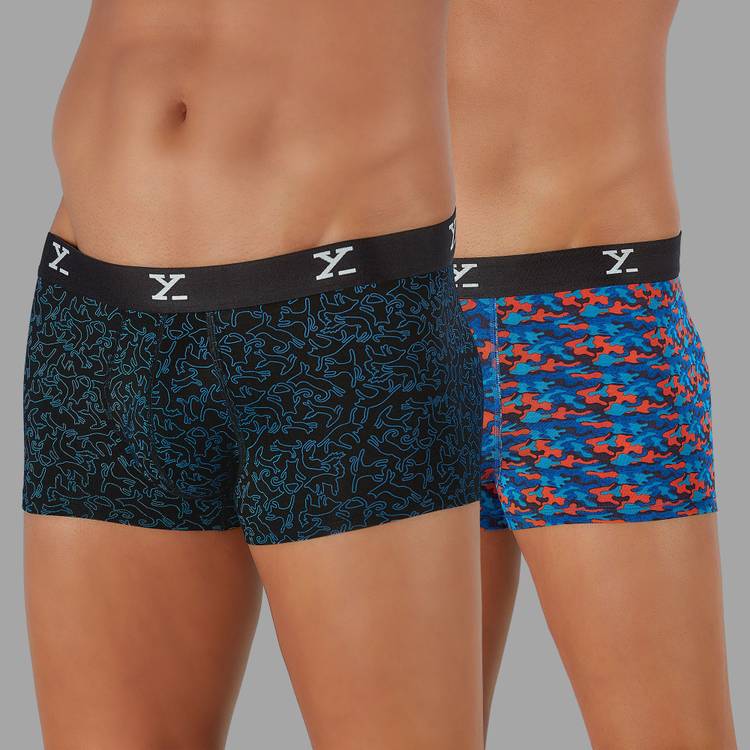 IntelliSoft Antimicrobial Micro Modal Shuffle (Pack of 2) Men Trunks