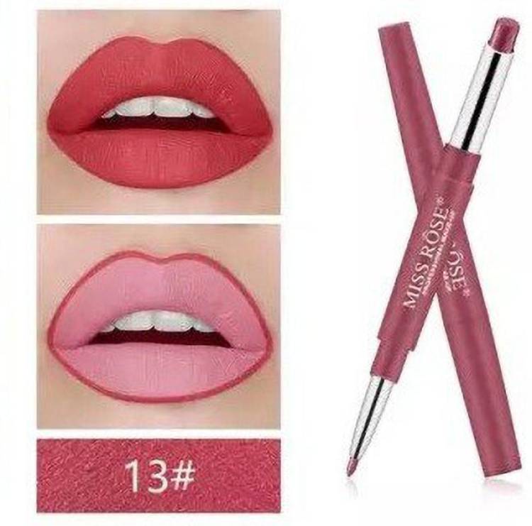 MISS ROSE Makeup Professional Lipstick & Liner 2 in 1-13 (If Only, #13) Price in India