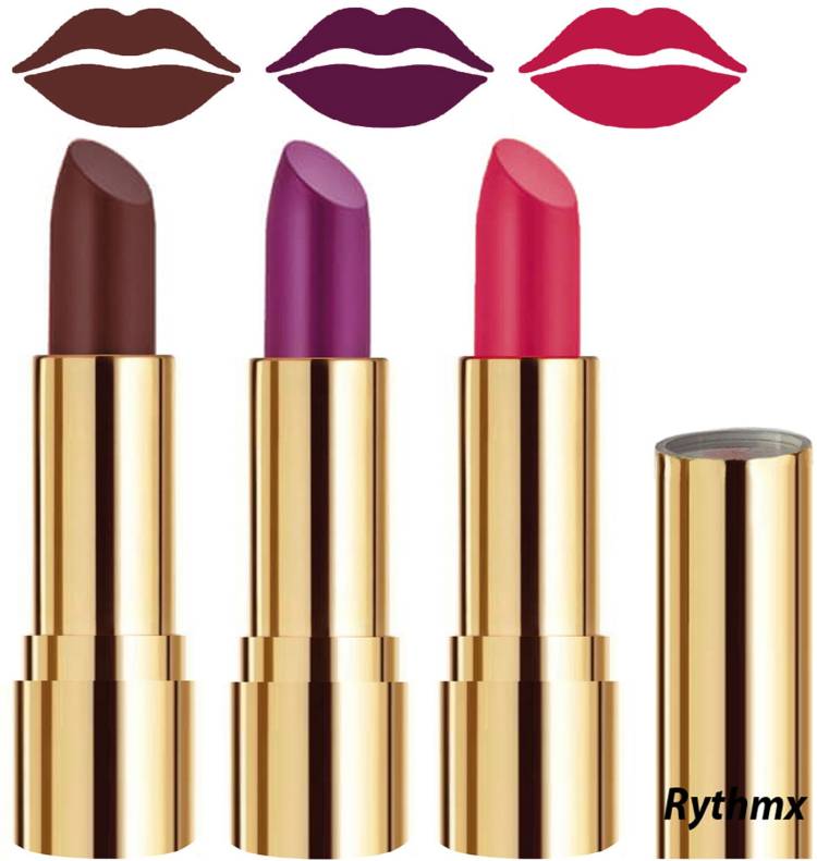 RYTHMX Smooth Creme Matte Lipstick for Girls Bold Colors in Just One Swipe Code no-668 Price in India