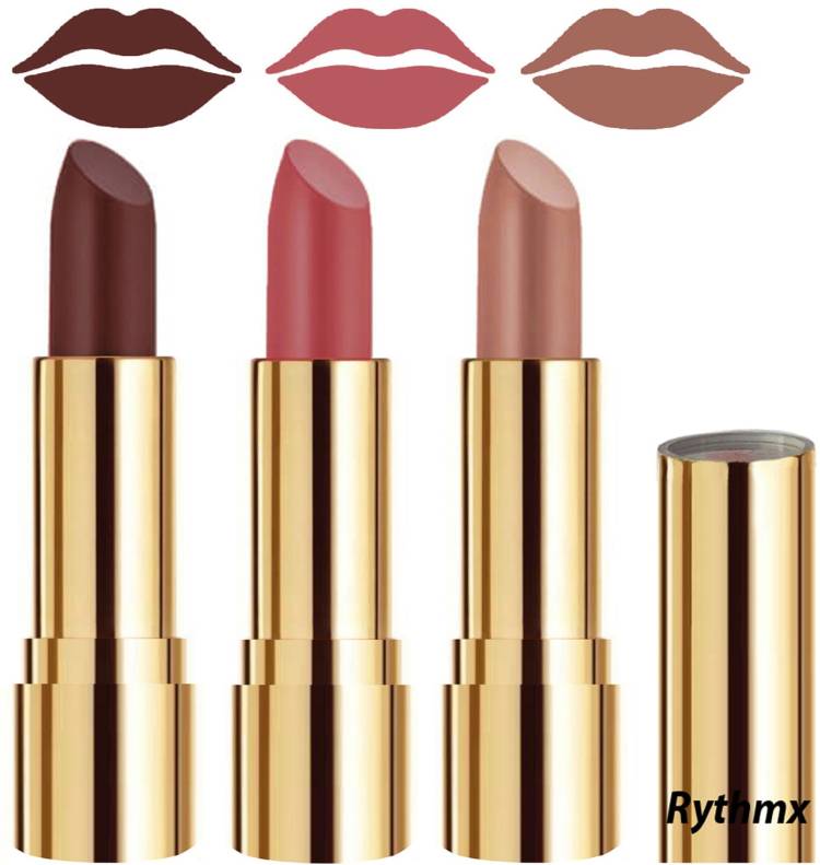 RYTHMX Smooth Creme Matte Lipstick for Girls Bold Colors in Just One Swipe Code no-622 Price in India